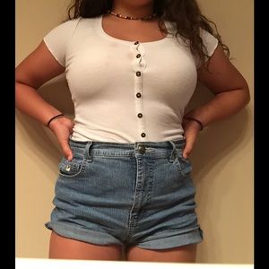 hollister white top